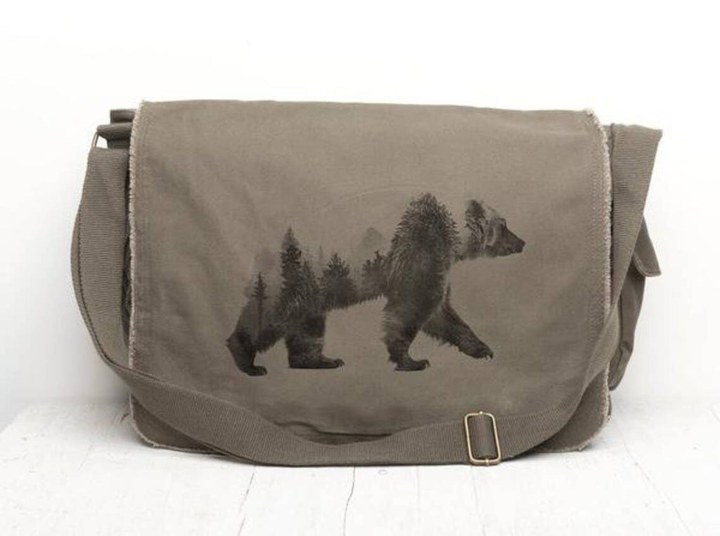 Double Exposure Bear - Messenger Bag Women/Men