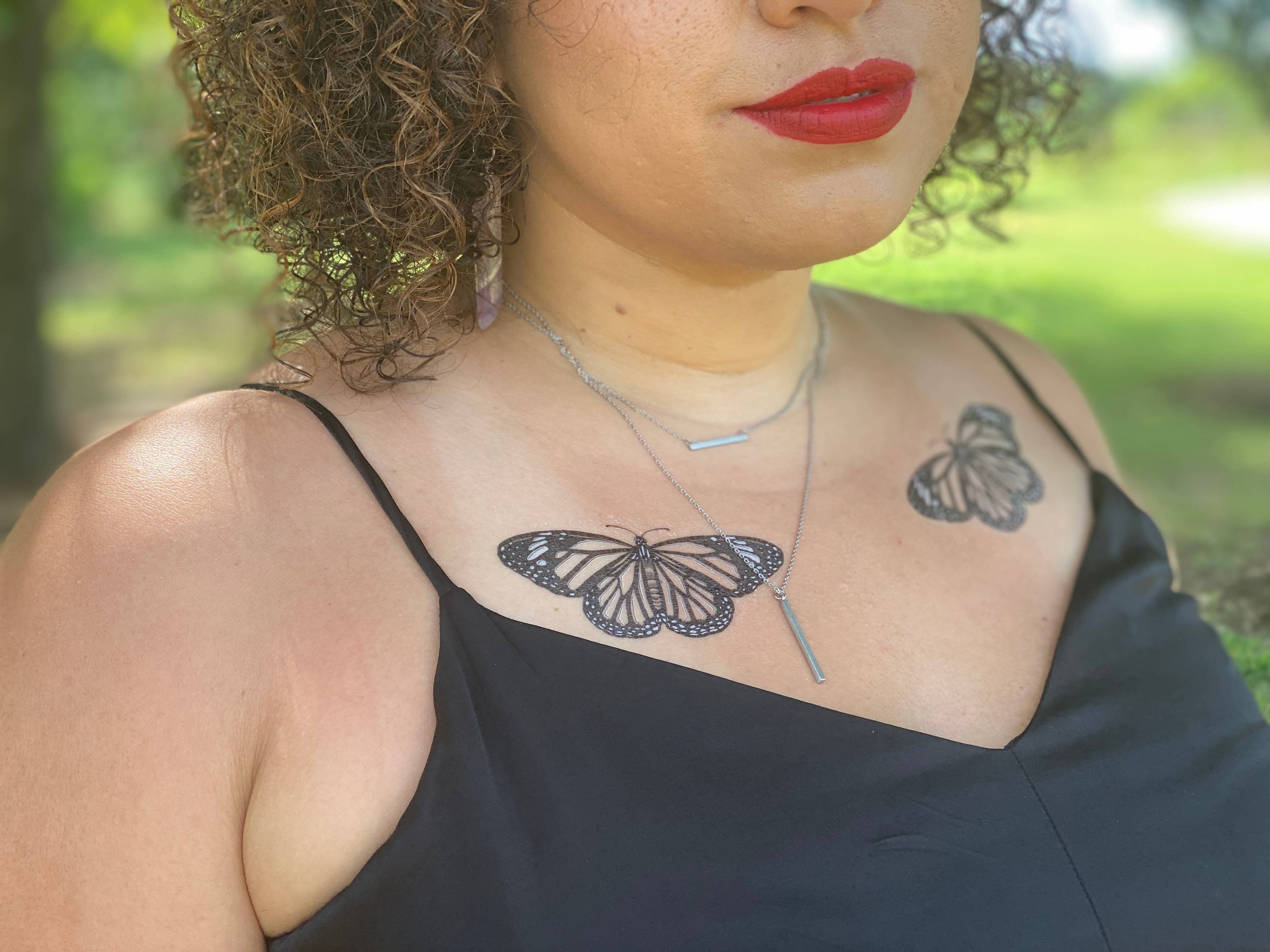 Monarch Butterfly Temporary Tattoo: 2-Pack