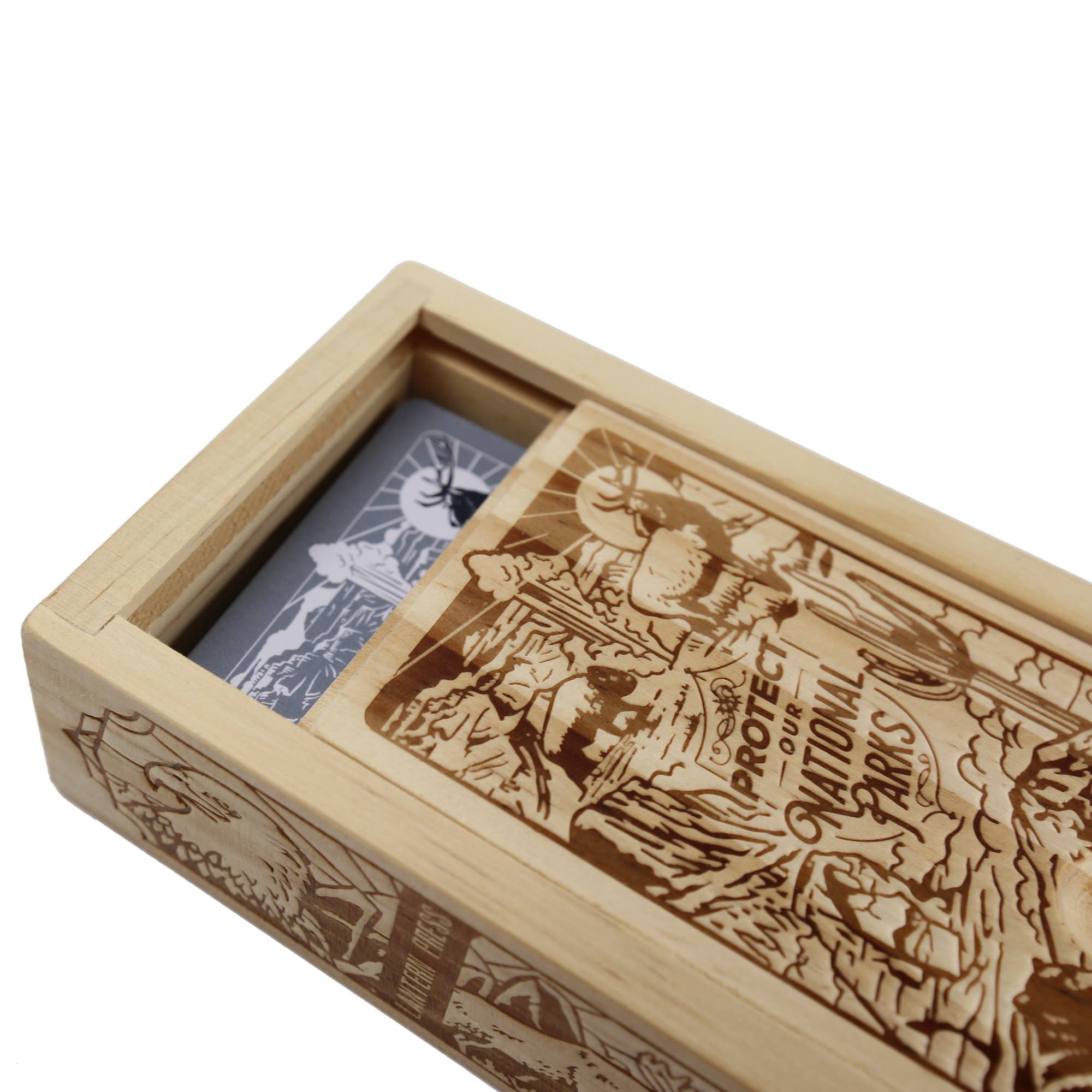 Lantern Press Protect Our National Parks - Playing Cards Wood Box Set
