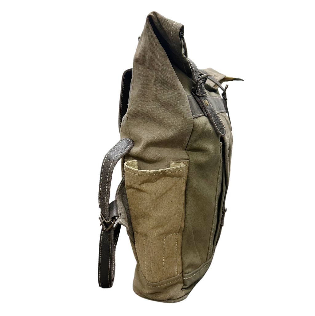 Large Recycled Military Tent Backpack