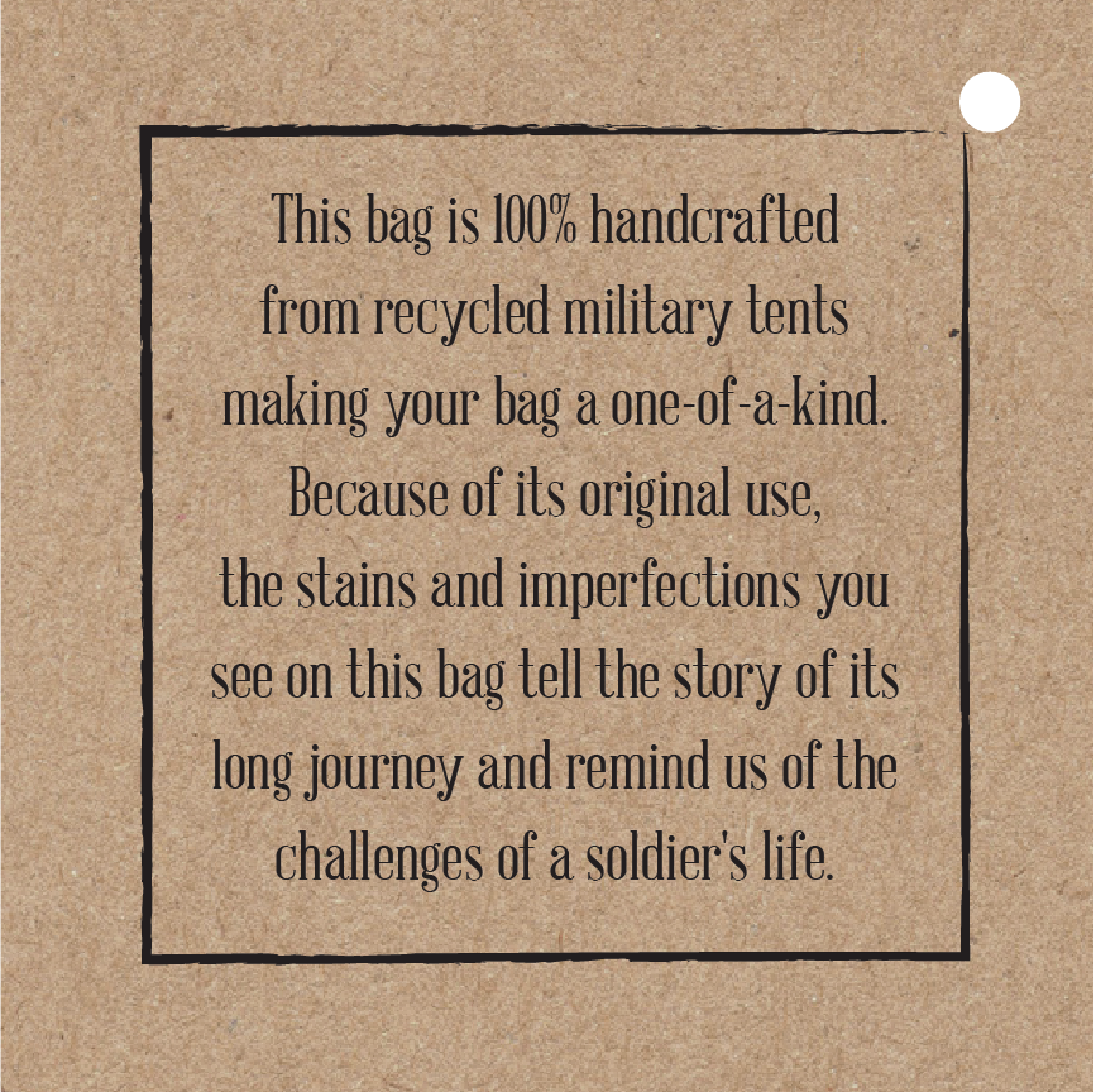 Recycled Military Tent Overnight Duffle/Crossbody Bag