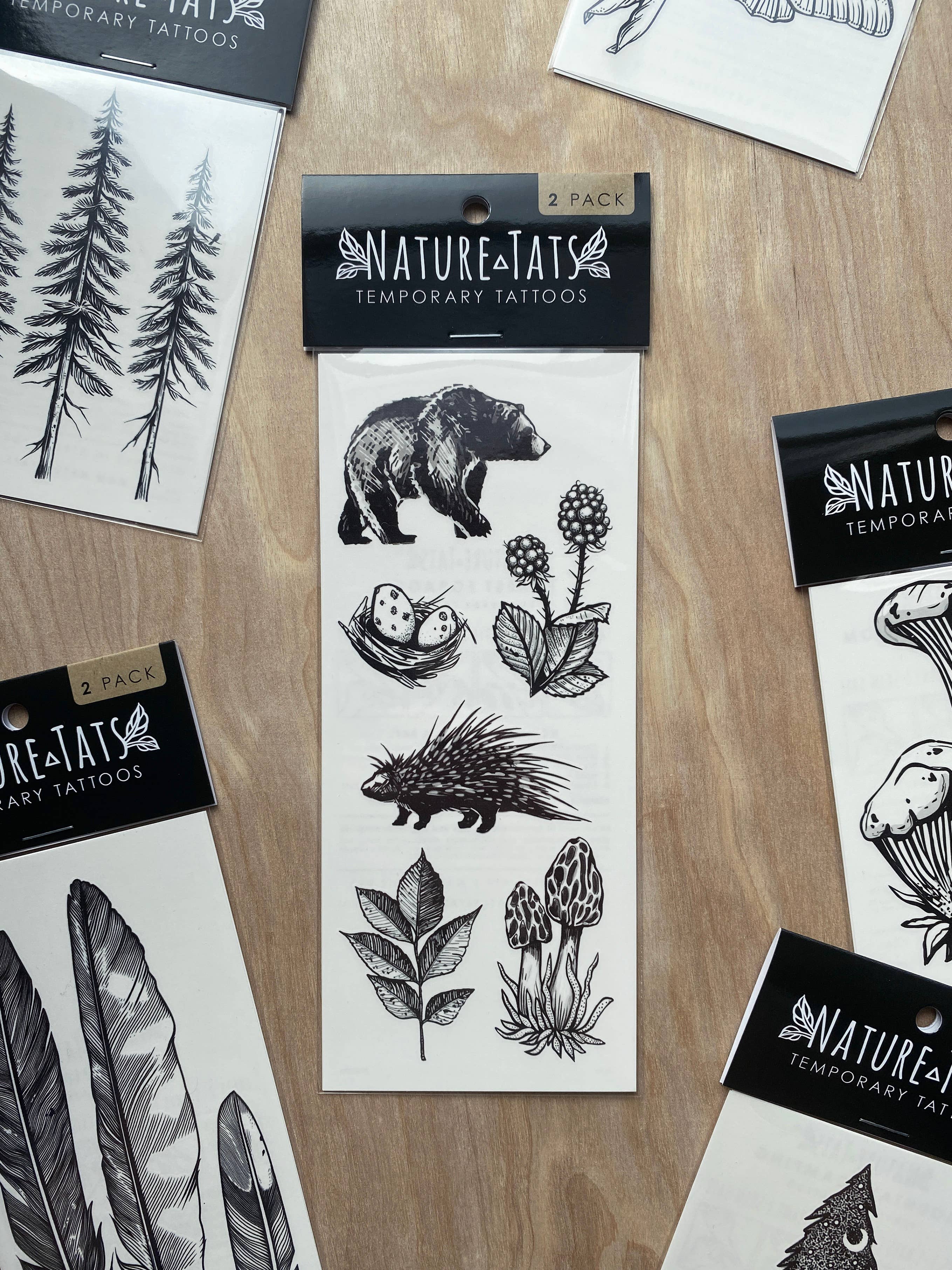 Forest Forage Temporary Tattoo: 2-Pack