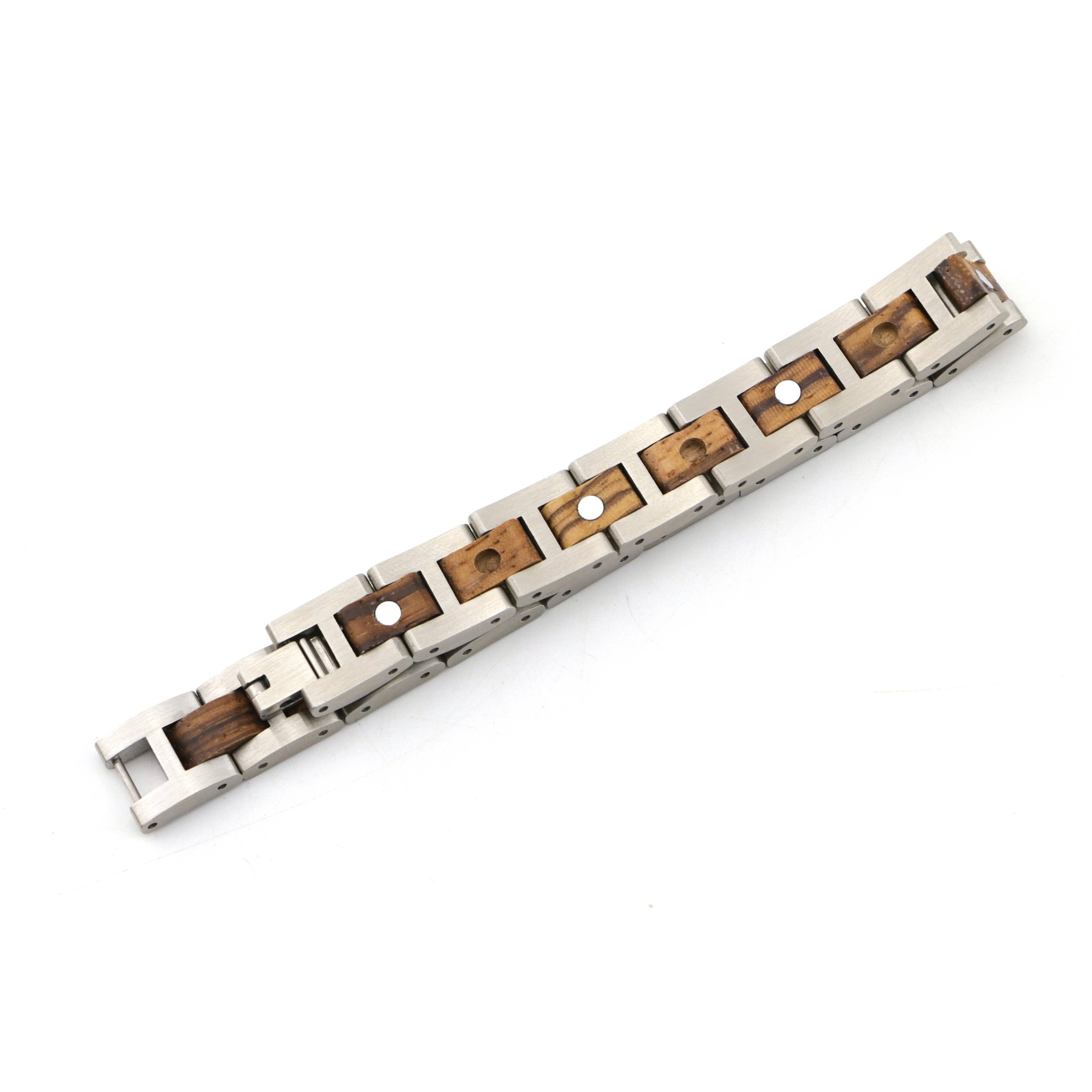 Oxford Circus- Wood & Metal Bracelet