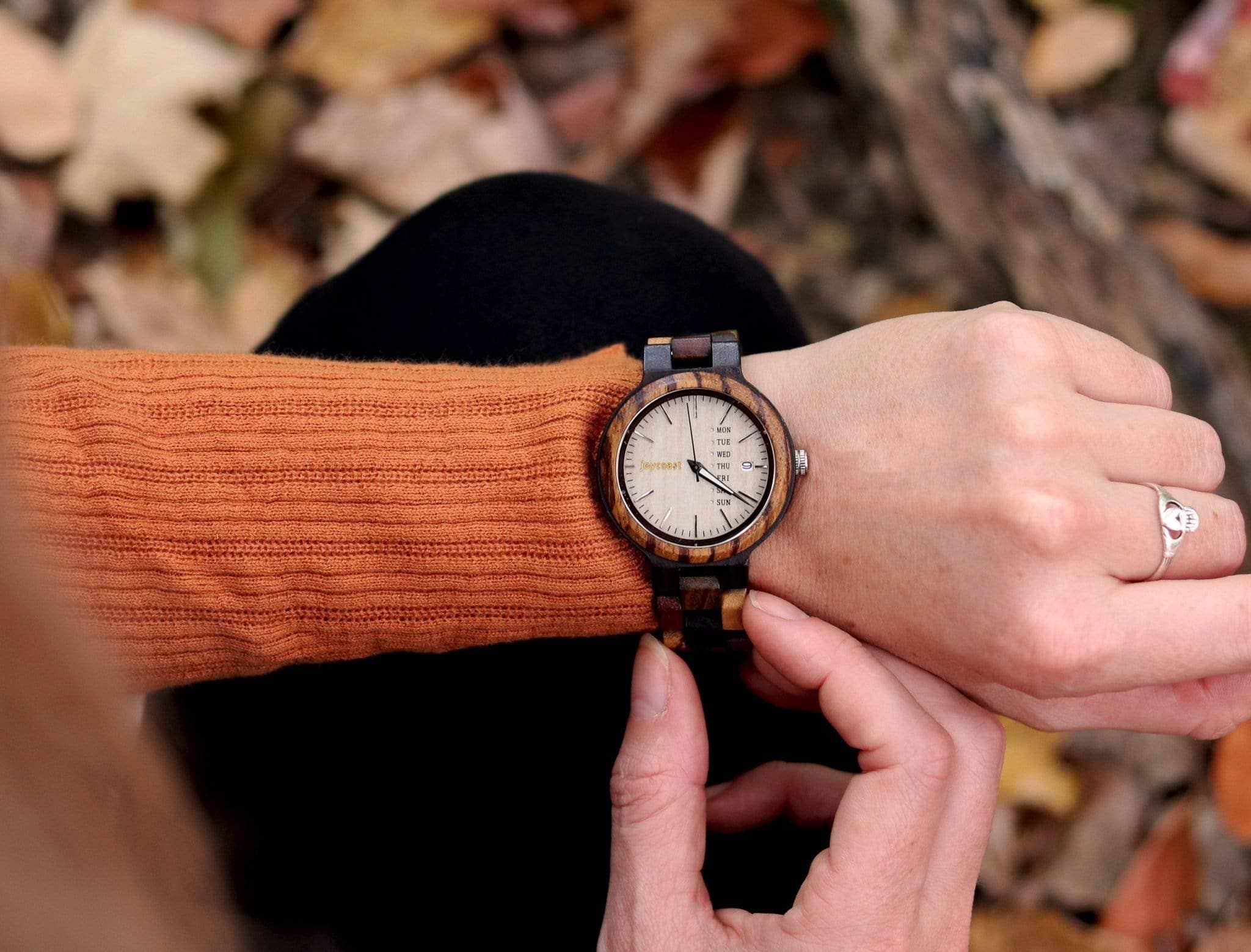 "Kaleidoscope" | Multi-Toned Wooden Watch Small