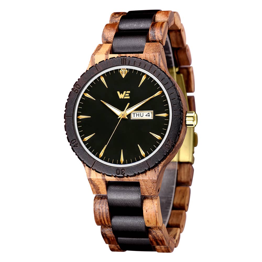 Wooden Element Onyx Watch