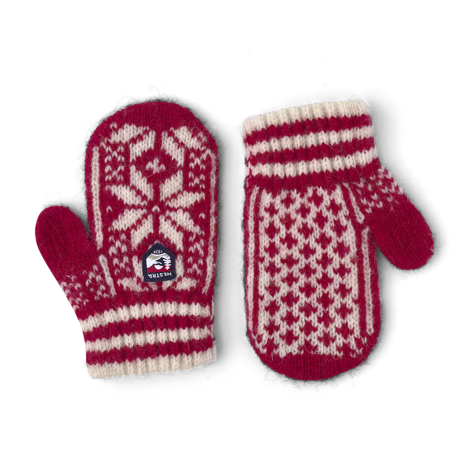 Kid's Nordic Mitt Red Unisex