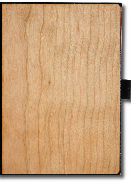 Handcrafted Wood Journal American Cherry Just the Journal Large (A5 - 5.8" x 8.3")