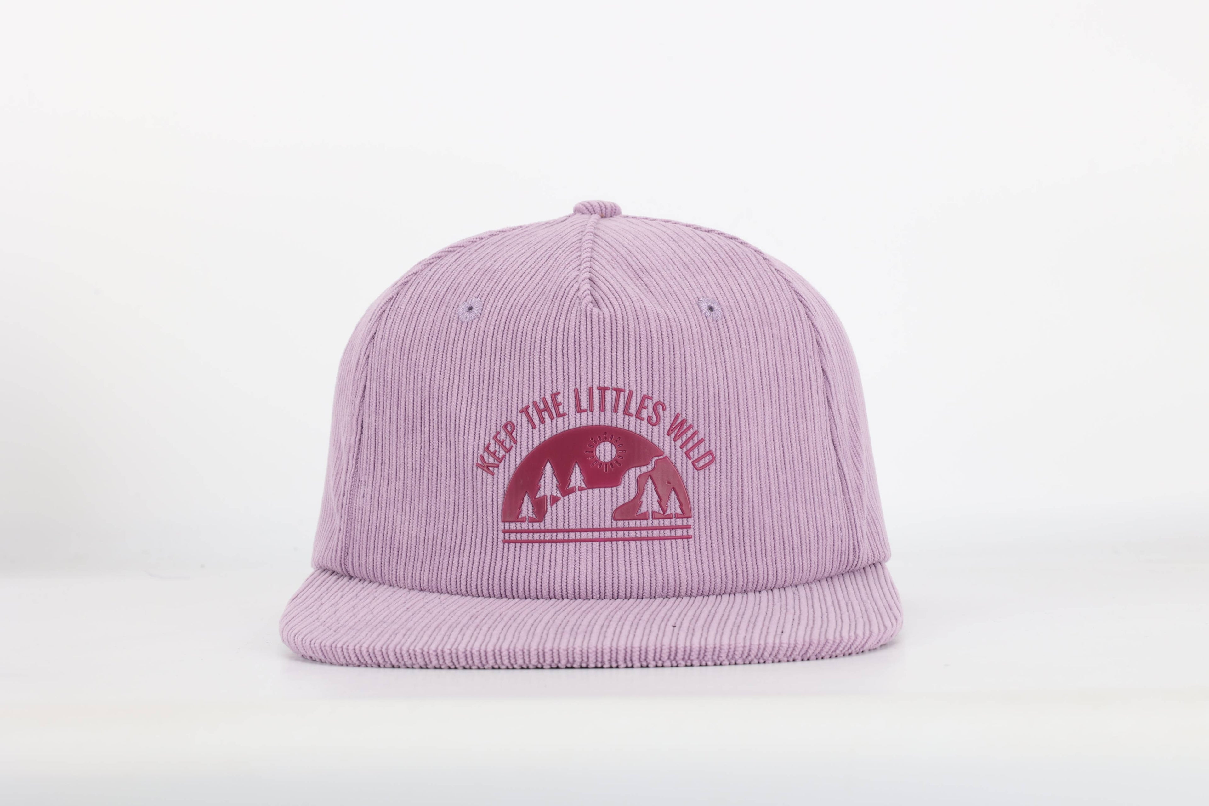 Purple corduroy SnapBack hat for toddlers and youth