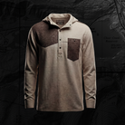 Low Tide Stretch Linen Sun Shirt Linen Body & Wave Contrast