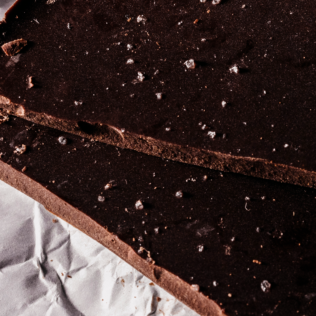 90% Salted Super Dark Chocolate Bar (Cane Sugar Free)