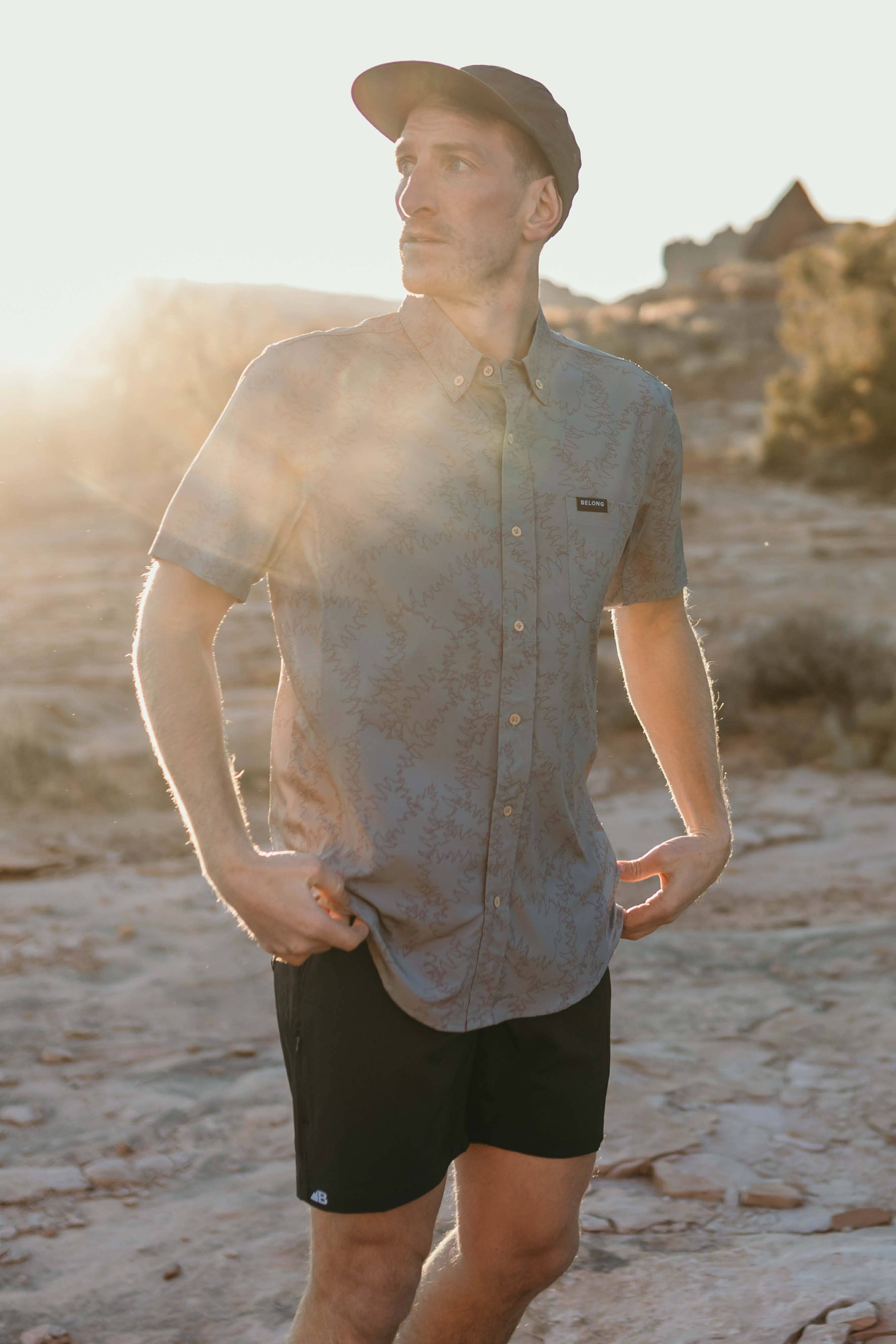 Vista Stretch Button Down