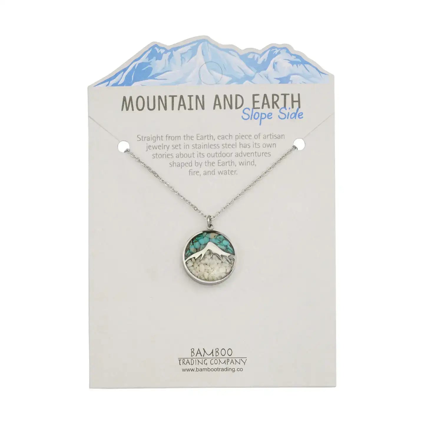 Bamboo Trading Company Mountain and Earth Necklace