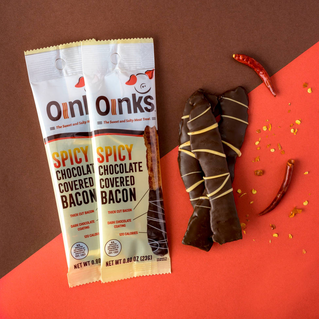 Spicy Chocolate Covered Bacon