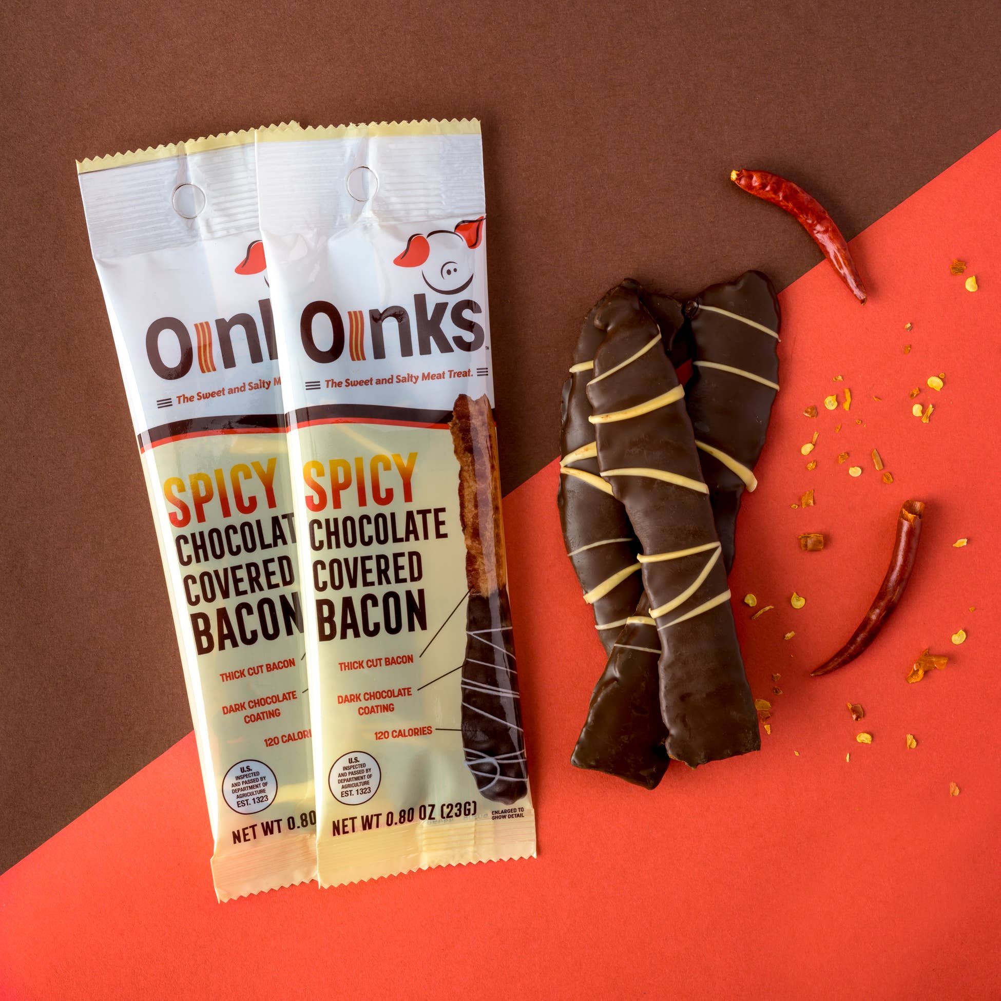 Spicy Chocolate Covered Bacon