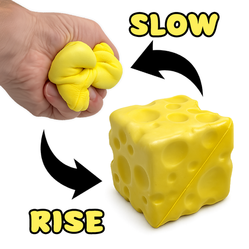 Fun Doh Slow-Rise Cheese Sensory Squishy Toy - 12/Display