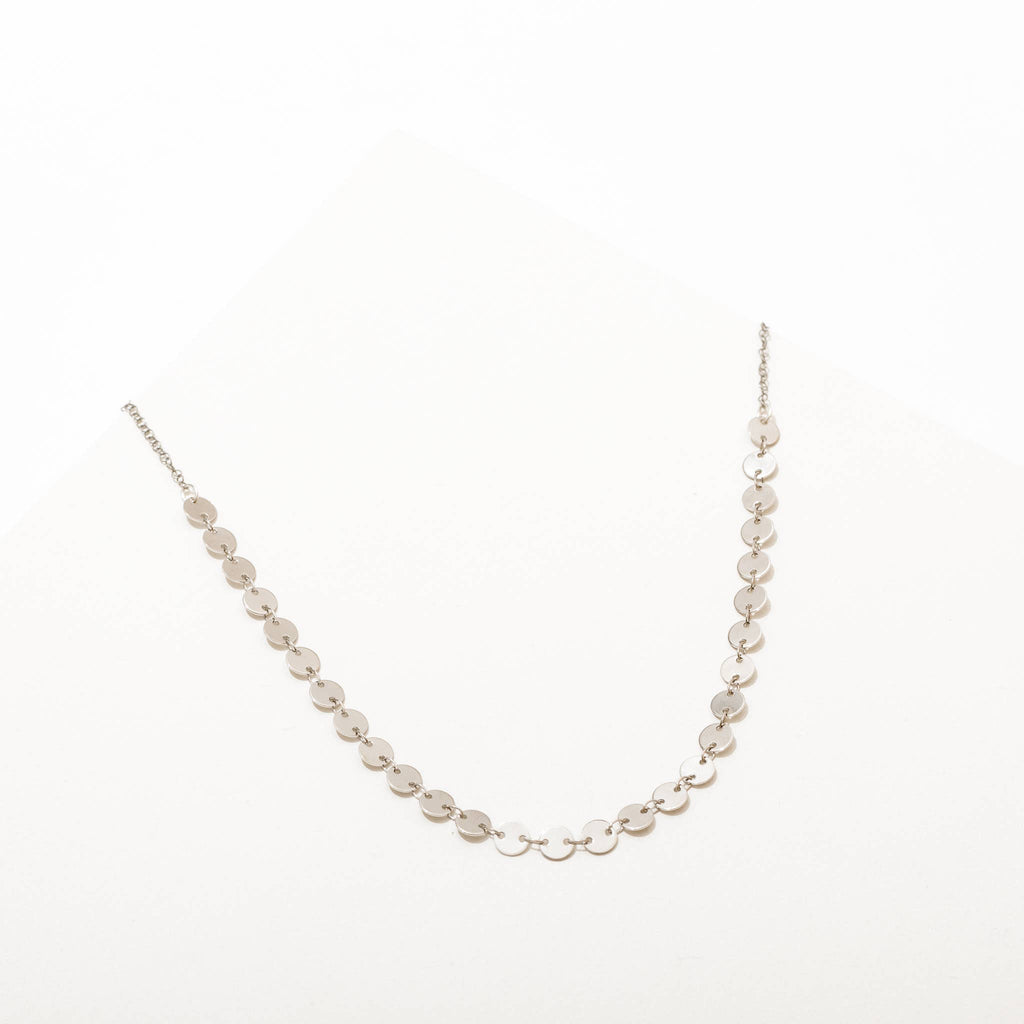 Candra Necklace in Circles Silver