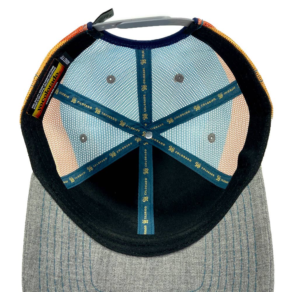 Trucker Hat - Monochromatic Grey - Black