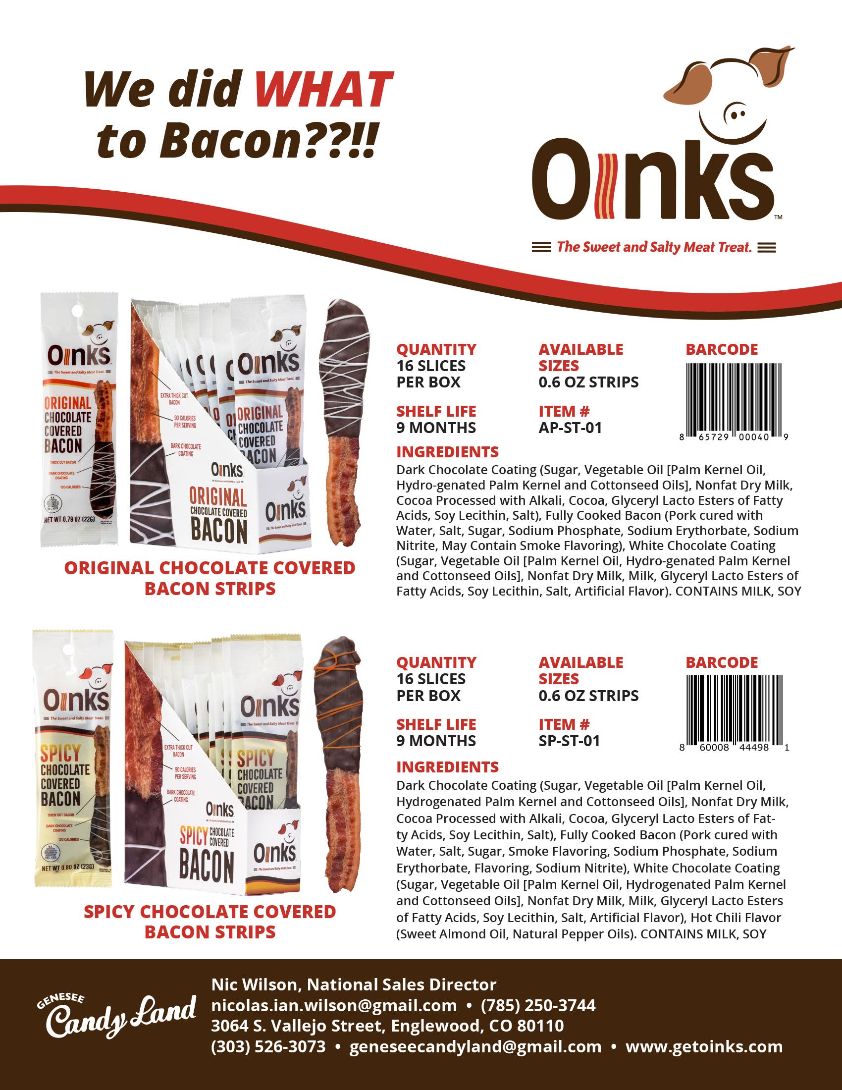 Spicy Chocolate Covered Bacon