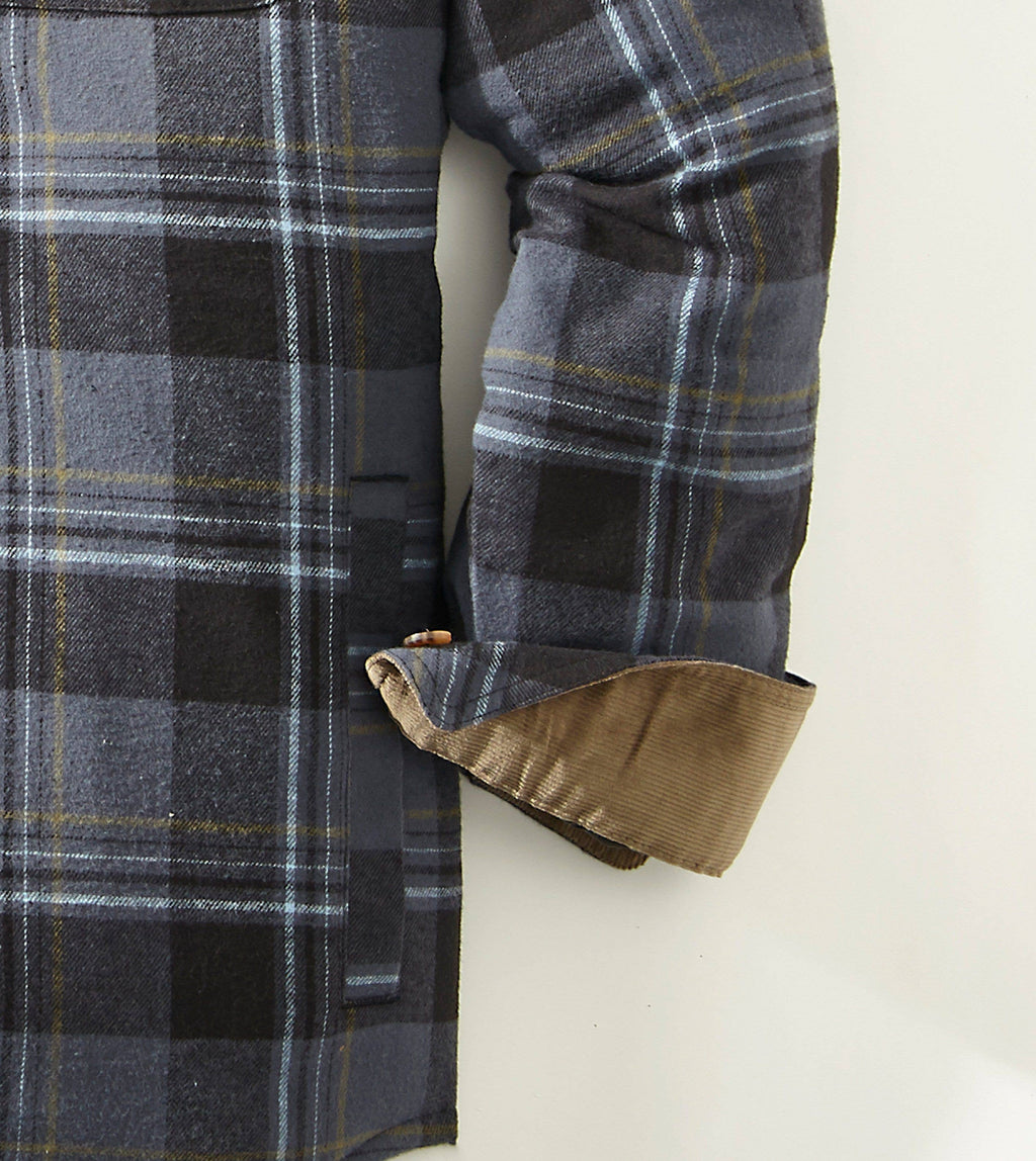Quilt Lined Brushed Flannel Shirt Jacket