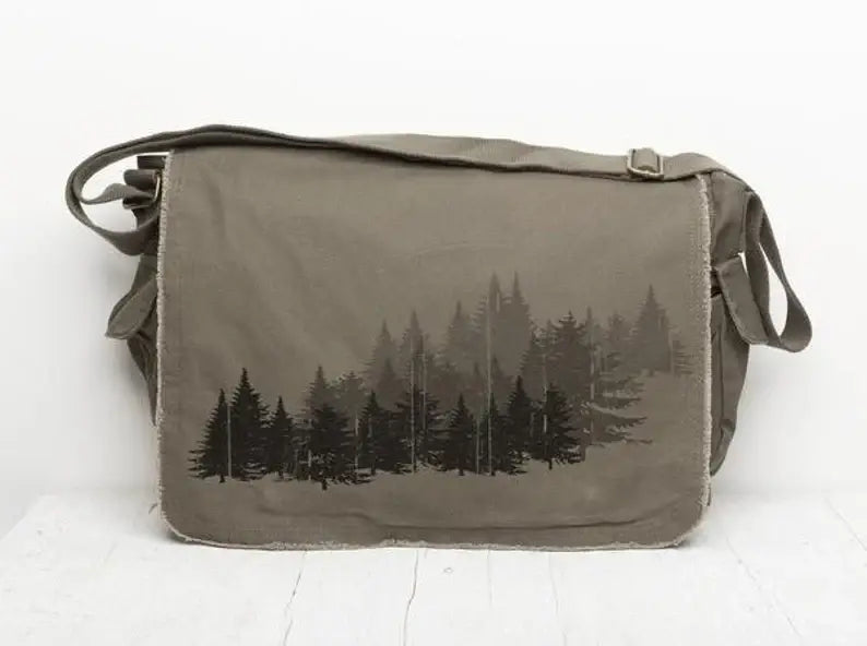 Forest Layers - Messenger Bag Women/Men Blue