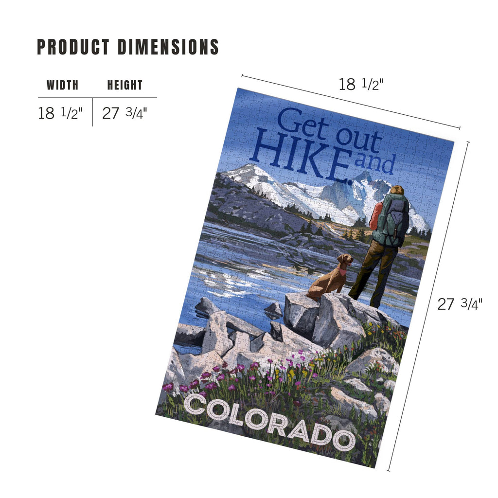 1000 PIECE PUZZLE Colorado, Get Out and Hike
