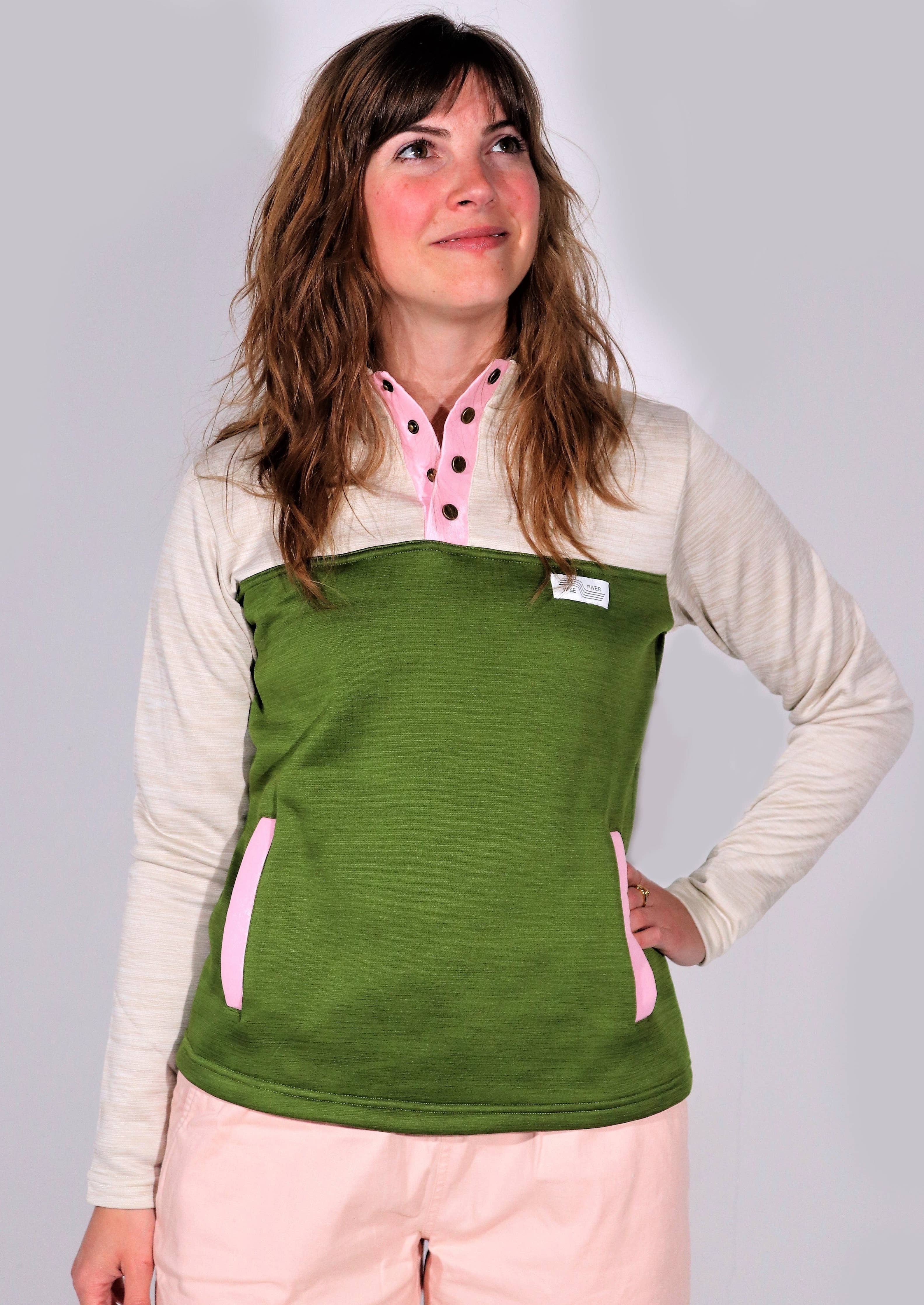 Bailey Snap Pullover Pesto Green