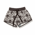 Keep the Littles Wild Hybrid Swim Shorts Brown Mountain