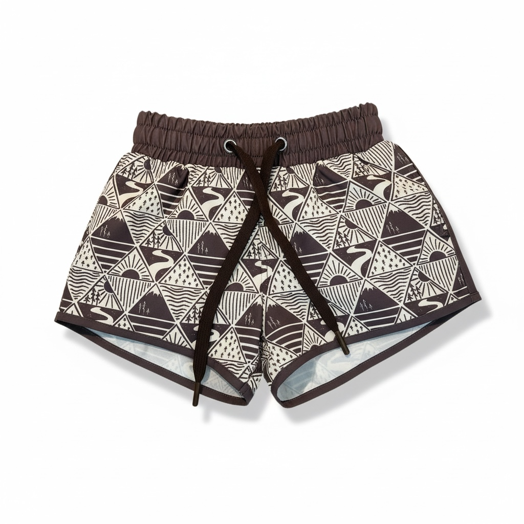Hybrid Swim Shorts Brown Mountain