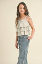 heart and arrow TWEEN KIDS GIRLS WIDE LEG DENIM PANTS (7-14)