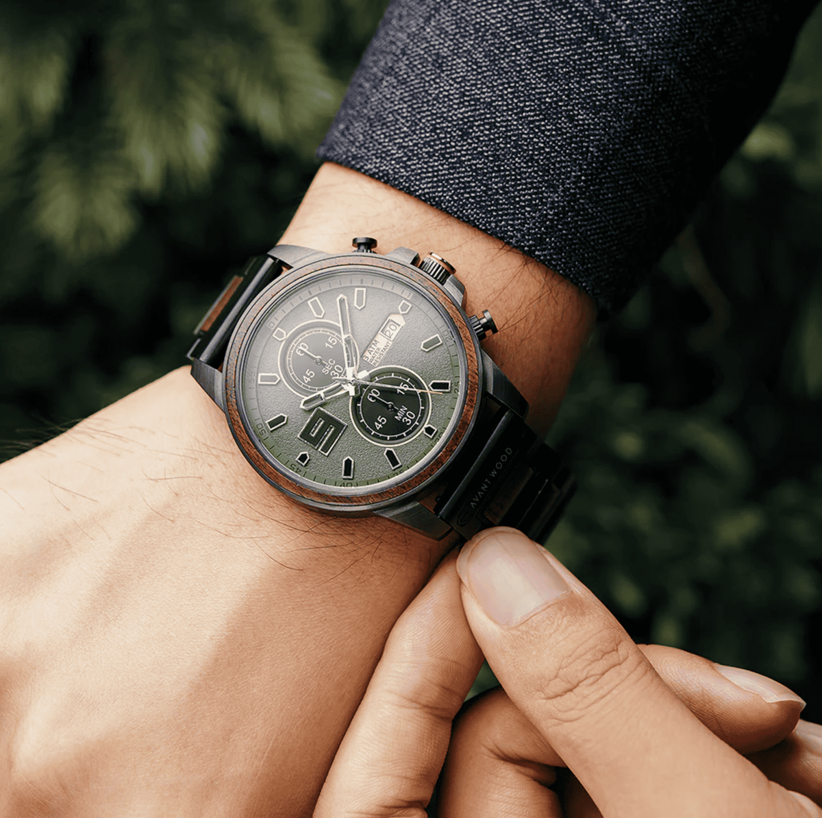 AvantWood Big Pilot - Exotic Walnut - Men's Watch