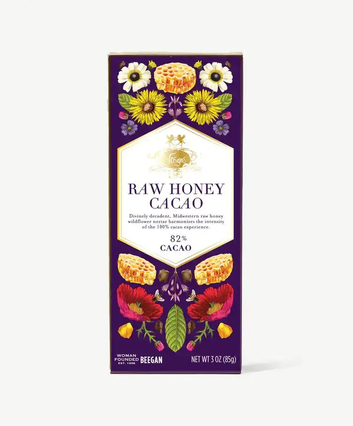 Vosges Haut-Chocolat Gourmet Chocolate Bar Dark Chocolate w Raw Honey 82%