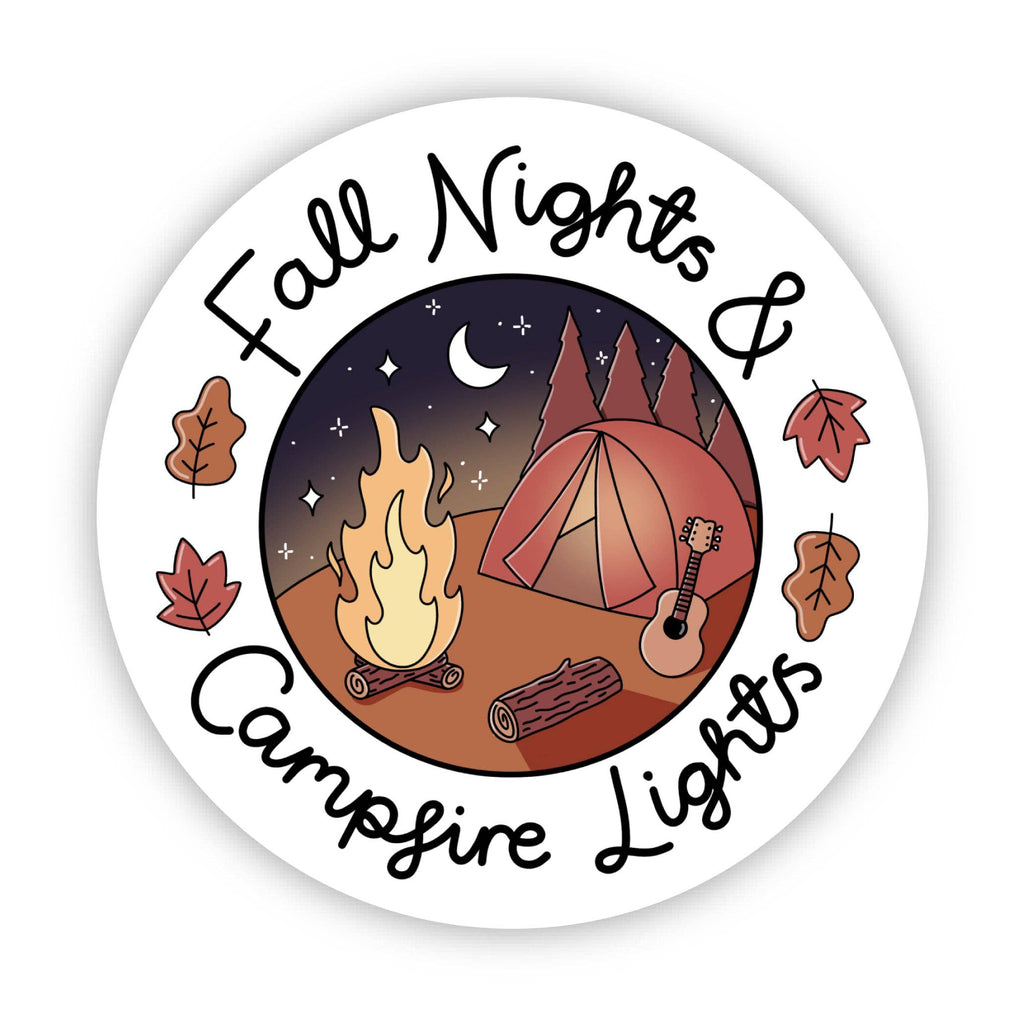 Fall Nights & Campfire Lights Sticker