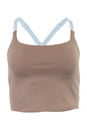 Belong Designs Women's Trailhead Tek Tank Desert Brown Block