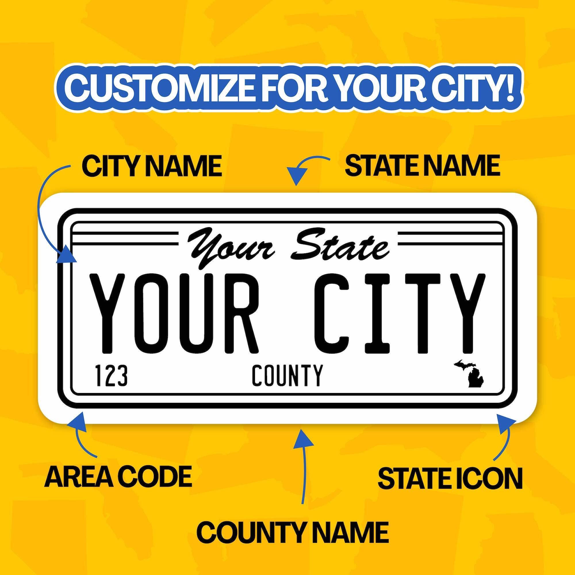 License Plate Sticker