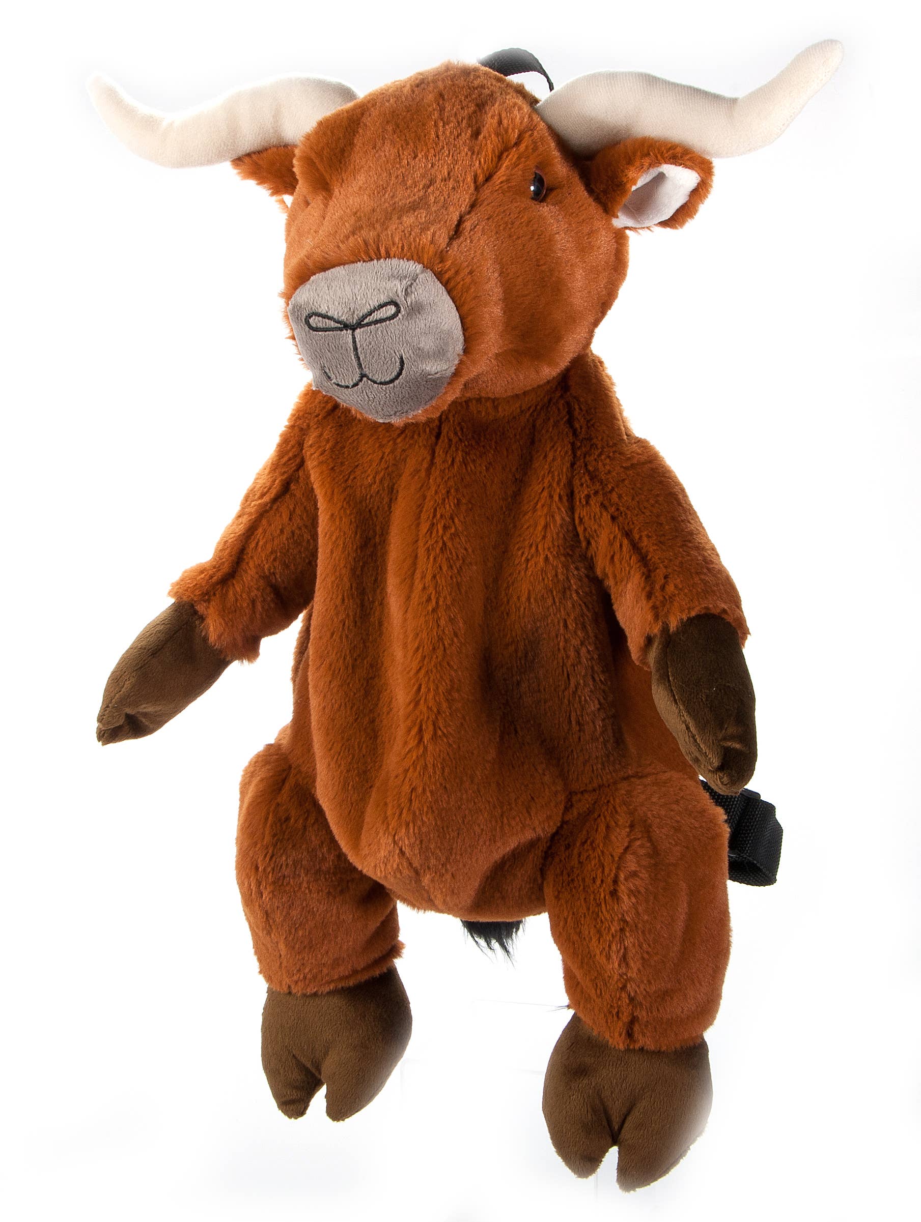 20" Plush Animal Backpack Longhorn Cow