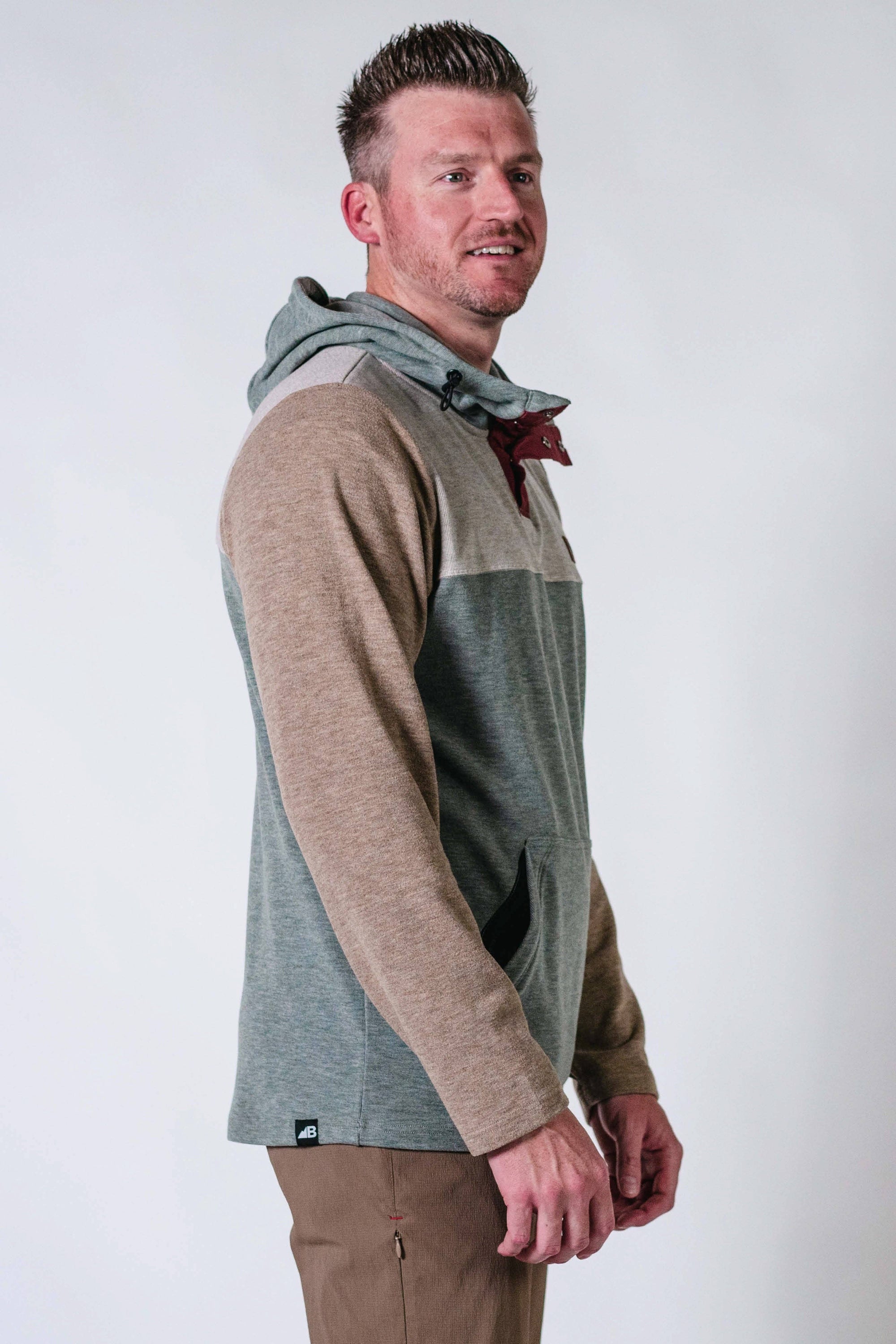Men's Powell Fleece Hoodie Vintage Forest
