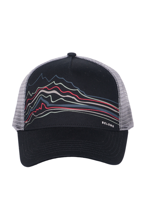 Every Trail Trucker Hat Black Mountain Brush
