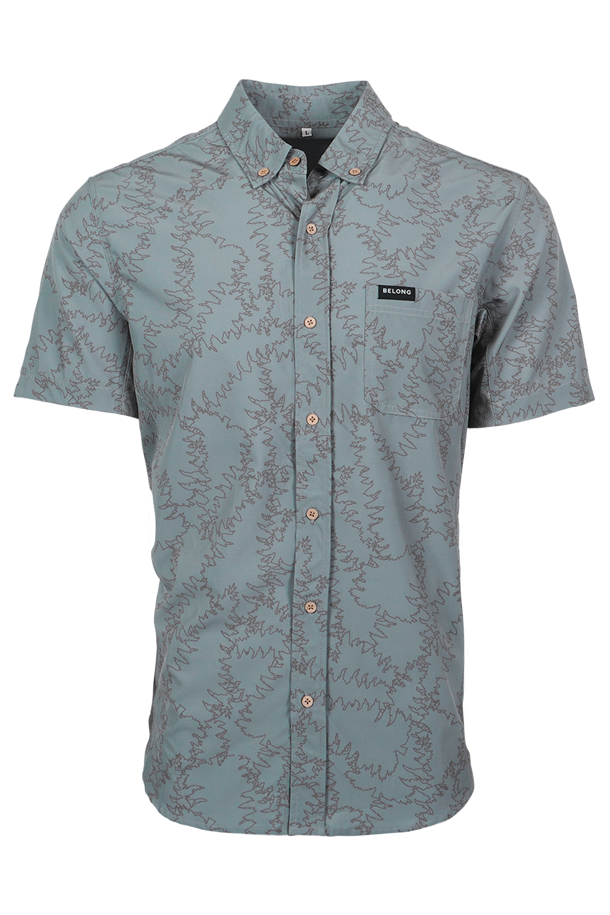 Vista Stretch Button Down Piney Green