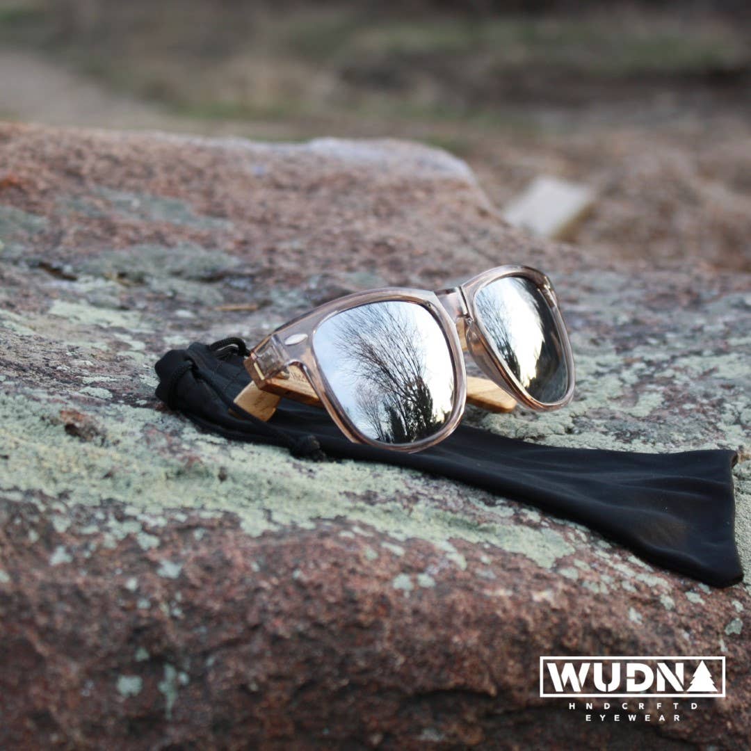 Real Wood Sunglasses - Grey Zebra Wood Wanderers