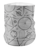 Versatile Head Gaiter (Necker, Buff) with Pocket Bike Parts