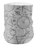 Mountain and Company Versatile Head Gaiter (Necker, Buff) with Pocket Bike Parts