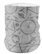 Mountain and Company Versatile Head Gaiter (Necker, Buff) with Pocket Bike Parts