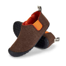 Gumbies Brumby Slipper Boots Chocolate & Orange