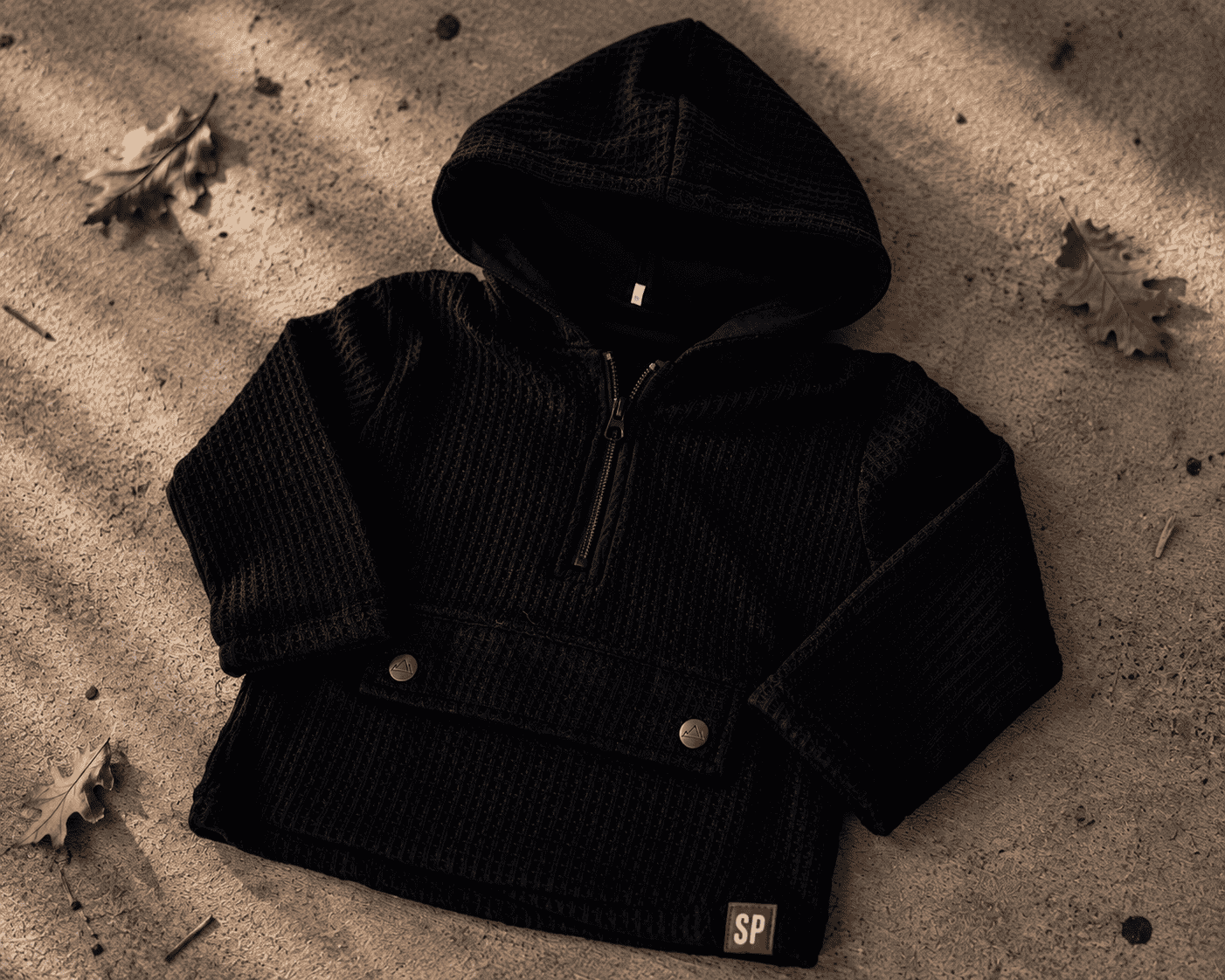Sand and Peak Night Owl Waffle Hoodie