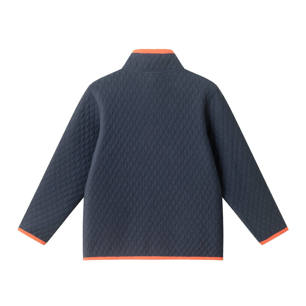 Kids Kids Diamond Quilted Quarter-Zip Pullover | Navy
