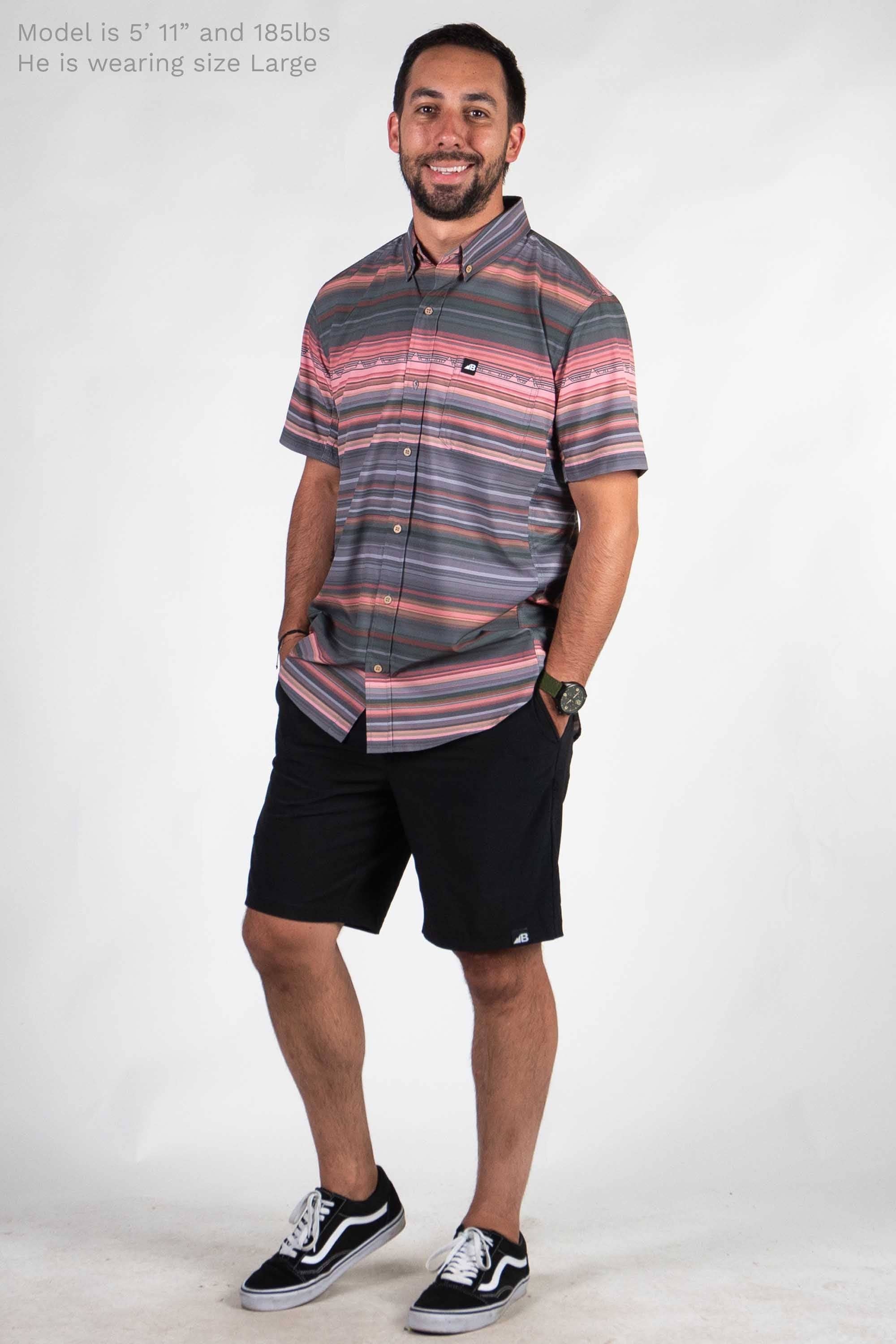 Vista Stretch Button Down