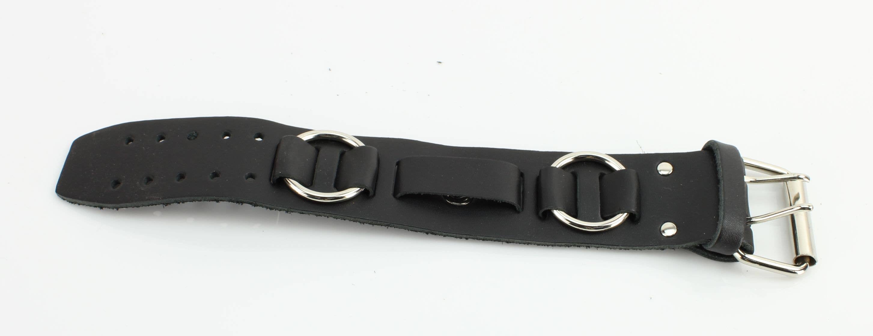 Double Ring Leather Watch Band Style: WB07