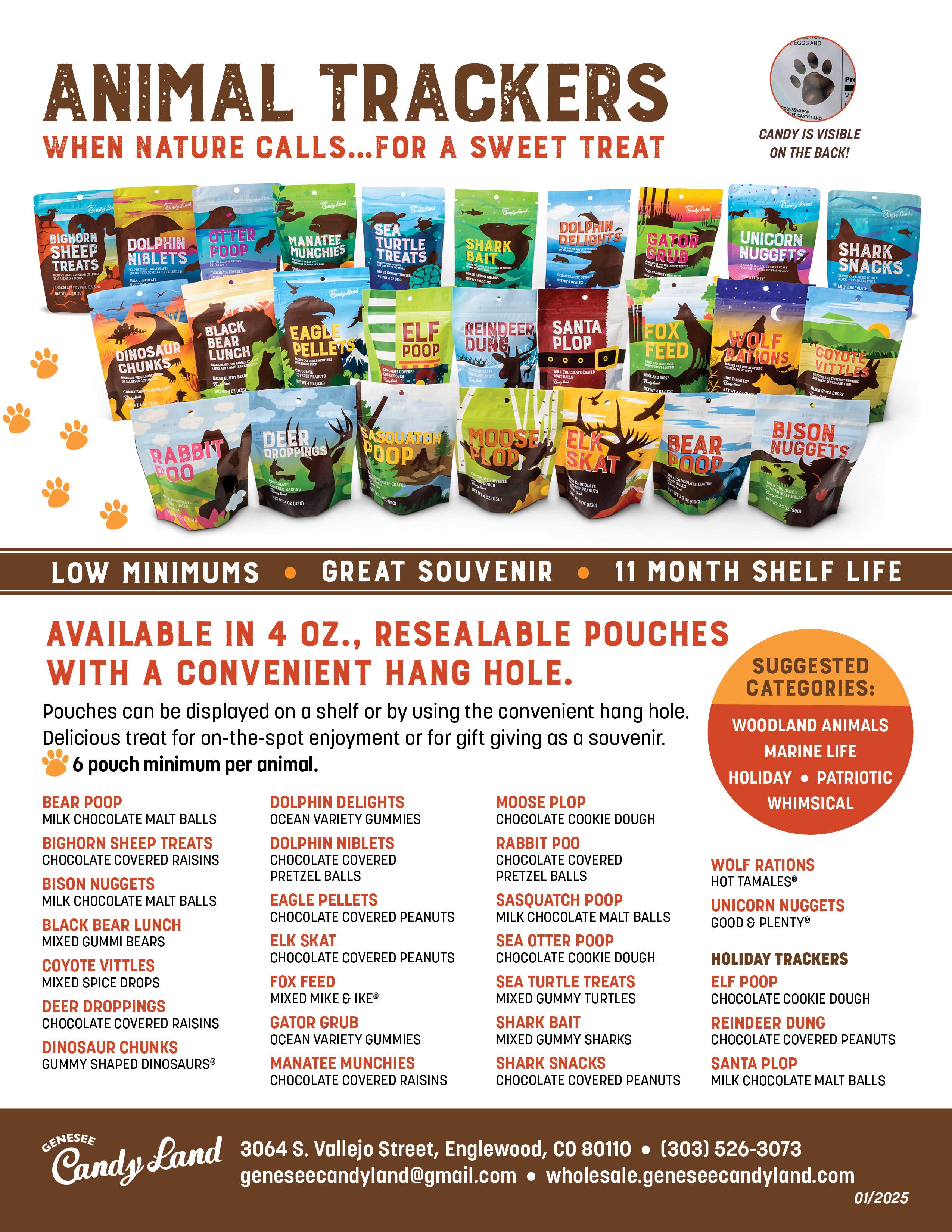 Bison Nuggets (chocolate covered malt balls)