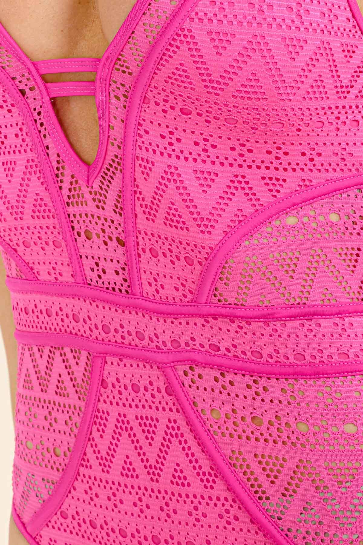 Lace One Piece Swimsuit