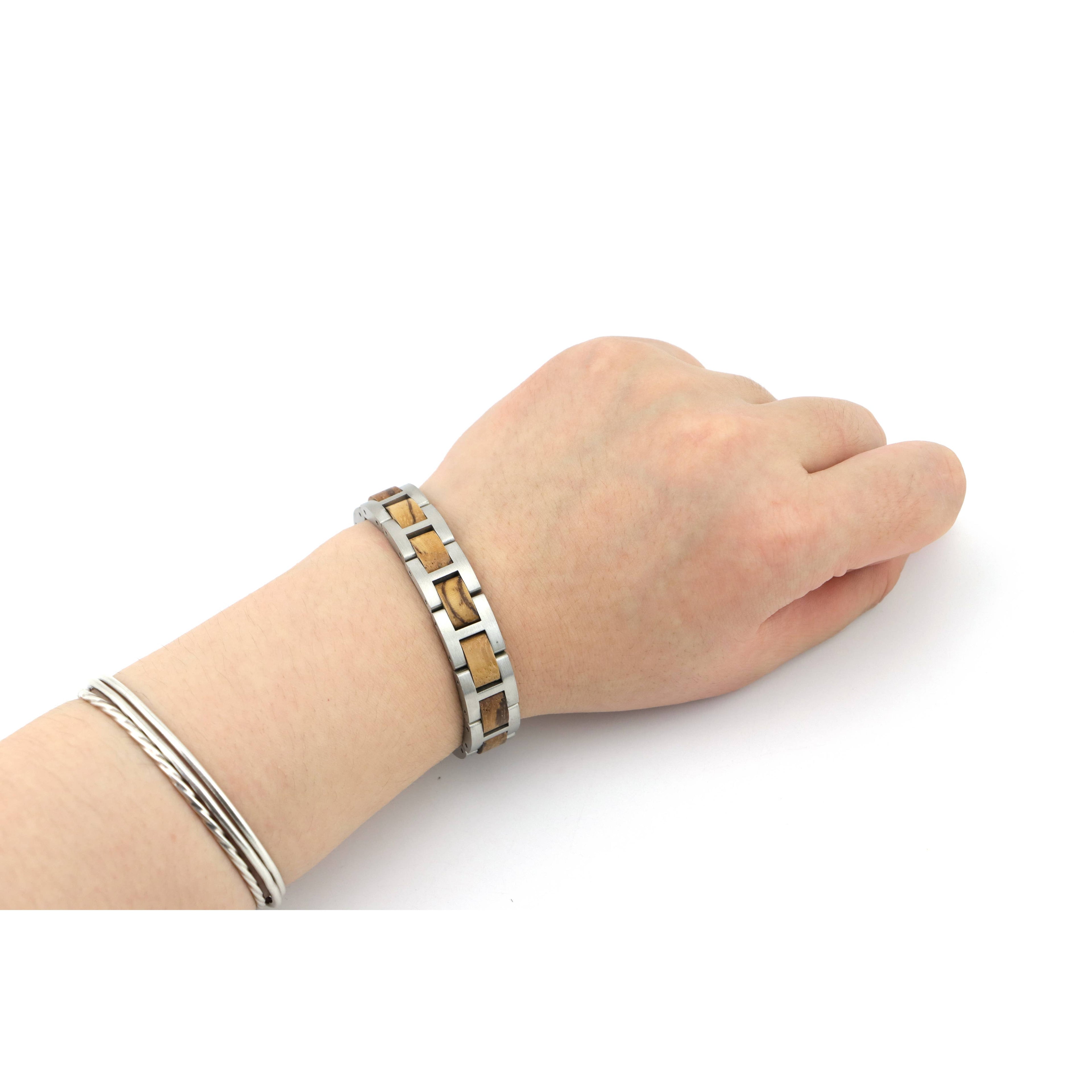 Oxford Circus- Wood & Metal Bracelet